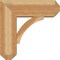 Ekena Millwork Thorton Craftsman Rough Sawn Bracket w/ Offset Brace, Western Red Cedar, 8"W x 22"D x 22"H BKT0806X22X22THR04RWR - alternate 2